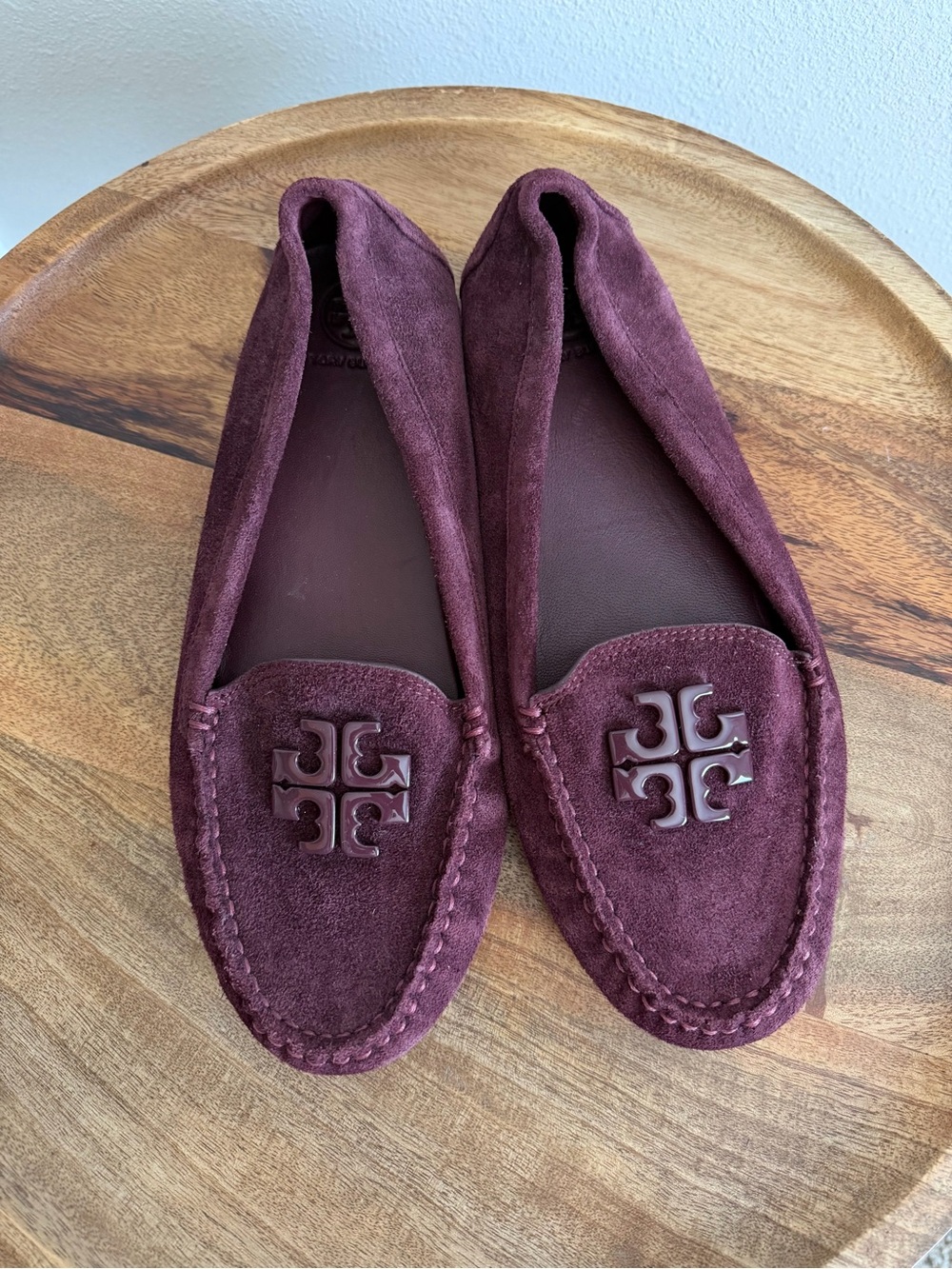 NEW Tory Burch Lowell 2 Driver Size 8.5 Claret Wine